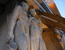 Peasant Statues at  Jalta  Hotel Praha